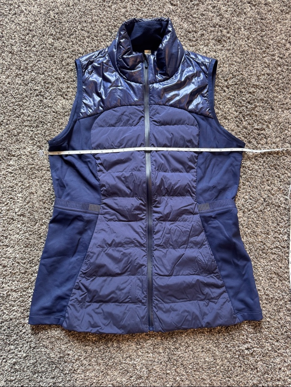 Lululemon Night Sea Down For it All *Shiny* Quilted Vest